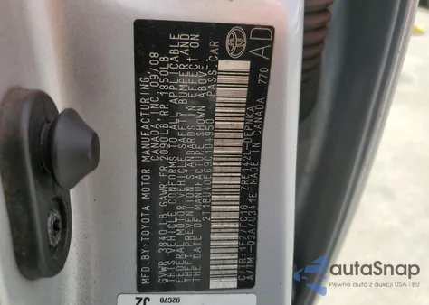 2009 Toyota Corolla Base from USA, damaged, VIN 2T1BU40E69C104950